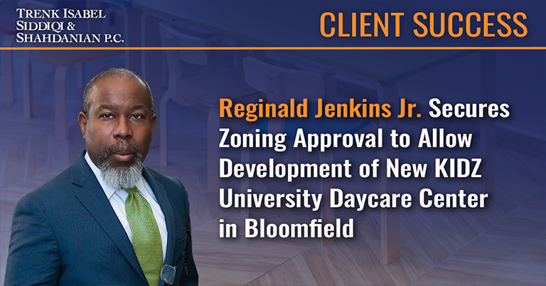 Reginald Jenkins Secures Zoning Approval