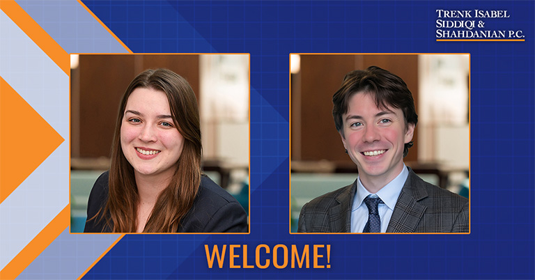 Welcome Victoria K. Mastrofilippo and Luke D. Grygier