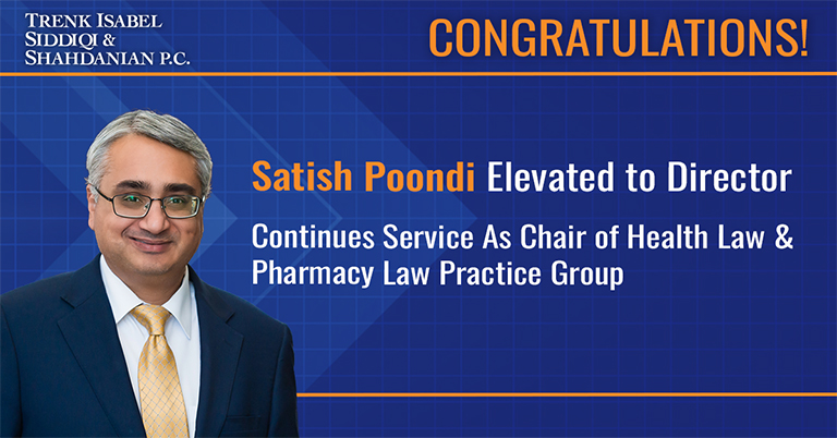 Satish Poondi Elevated to Director