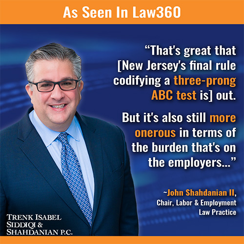 John Shahdanian II quoted in Law360